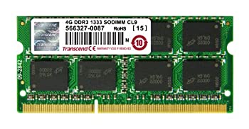 【中古】 Transcend ノートPC用メモリ PC3-10600 DDR3 1333 4GB 1.5V 204pin SO-DIMM JM1333KSN-4G