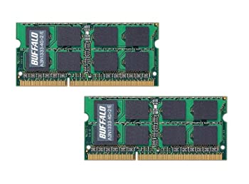 【中古】 BUFFALO バッファロー Mac用増設メモリ PC3-10600 (DDR3-1333) 4GB×2枚組 A3N1333-4GX2/E
