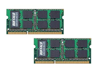 yÁz BUFFALO obt@[ Macp݃ PC3-10600 (DDR3-1333) 4GB~2g A3N1333-4GX2/E