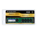 【中古】 シリコンパワー メモリモジュール 240Pin DIMM DDR3-1333(PC3-10600)4GB ブリスターパッケージ SP004GBLTU1...
