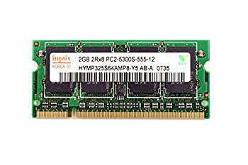 【中古】 Hynix 200PIN PC2-5300 DDR2 667 2GB SODIMM [HYMP325S64AMP8-Y5]