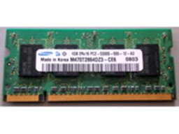 【中古】 SAMSUNG 2RX16 PC2-5300 1GB ノートPC用メモリー