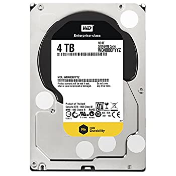 【中古】 Western Digital 4TB 3.5 Inch SATA III 7200 RPM 64 MB Cache Enterprise Hard Drive (WD4000FYYZ)
