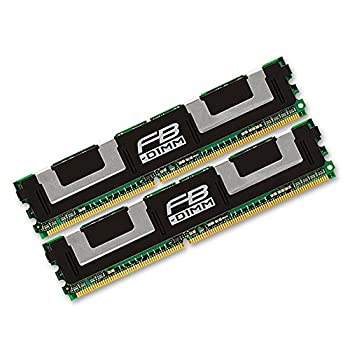 【中古】 Kingston キングストン 4GB 667MHz DDR2 ECC Fully Buffered CL5 DIMM (Kit of 2) Dual Rank x8 KVR667D2D8F5K2/4G