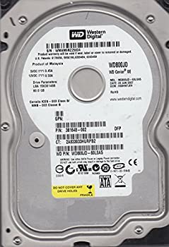 【中古】 Western Digital 80?GB SATA 3.5ハードドライブwd800jd-60lsa5