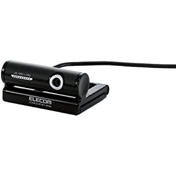 【中古】 ELECOM エレコム Webカメラ 130万画素 マイク内蔵 イヤホンマイク付属 HD対応 ブラック UCAM-DLN130TBK