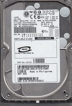 【中古】 FUJITSU 富士通 Enterprise MAP3147NC 3.5インチ 147 GB Ultra320 SCSI ハードドライブ