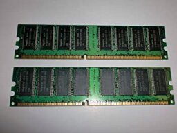 【中古】 BUFFALO バッファロー MV-DD400-512M互換品 PC3200 (DDR400) DDR SDRAM 184Pin DIMM non ECC 512MB×2枚