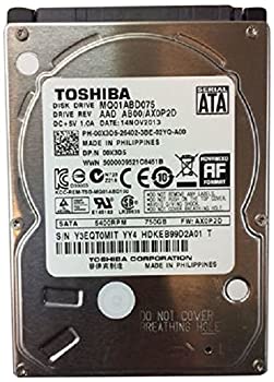 【中古】 TOSHIBA MQ01ABD075 750GB SATA 3GB/s 5400RPM 2.5 Inch 9.5mm Internal Hard Drive