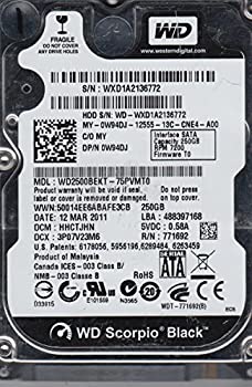 【中古】 Western Digital wd2500bekt-75pvmt0?250?GB 内蔵ハードドライブ