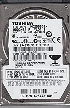 【中古】 MK2555GSX A0/FG002C HDD2H24 F VL01 S 東芝250GB SATA 2.5ハードドライブ