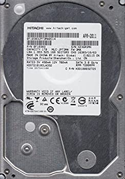 【中古】 HDS721010CLA332 PN 0F10383 MLC JPT3MA 日立1TB SATA 3.5ハードドライブ