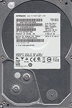 【中古】 hds721010cla632 PN 0?F15013 MLC jpt41?a Hitachi 1tb SATA 3.5ハードドライブ(2)