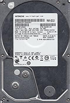 【中古】 hds721010cla332 PN 0?F10383 MLC jpt39?C Hitachi 1tb SATA 3.5ハードドライブ