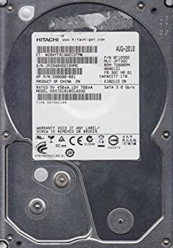 【中古】 hds721010cla332 PN 0?F10982 MLC jpt3gc Hitachi 1tb SATA 3.5ハードドライブ