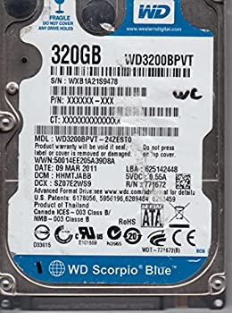 yÁz wd3200bpvt-24zest0 DCM hhmtjabb Western Digital 320?GB SATA 2.5n[hhCu