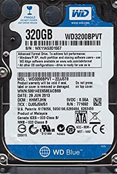 【中古】 WD3200BPVT-22JJ5T0 DCM HHMTJHN Western Digital 320GB SATA 2.5ハードドライブ