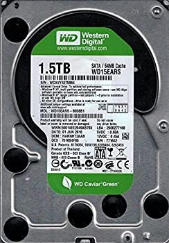 【中古】 Western Digital 1.5?TB wd15ears-00s8b1?DCM harnht2aab wcavy