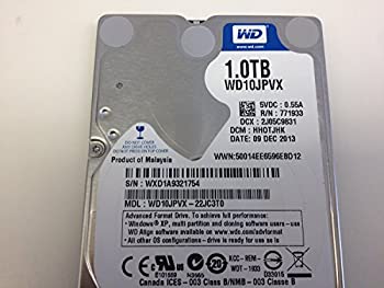【中古】 Western Digital WD WD10JPVX (001) ホーム WD 1TB ハードドライブ WD10JPVX-22JC3T0 HHOTJHK 0.55A ddd55