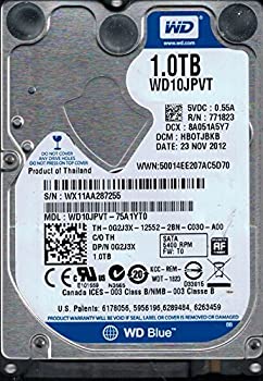 【中古】 WD10JPVT-75A1YT0 DCM HBOTJBKB WX11A Western Digital 1TB