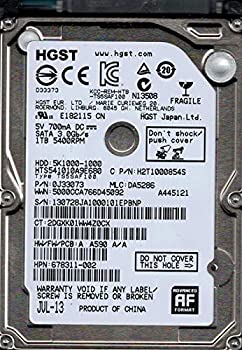 【中古】 hts541010?a9e680?P/N 0j33073?MLC da5286?HGST 1tb