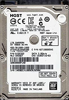 【中古】 hts541010?a9e680?P/N 0j26333?MLC da5927?HGST 1tb