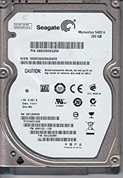 yÁz Seagate ST9250315AS Momentus 5400.6 250 GB 2.5 inch Hard Drive - SATA - 5400 rpm - 8 MB Buffer - Hot Swappable - Plug-in Module by Seag