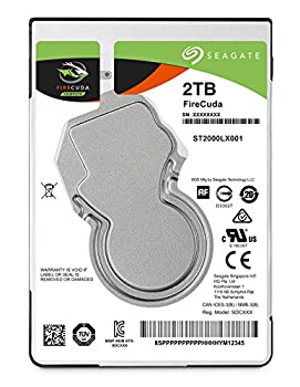 【中古】 Seagate ST2000LX001 [2TB/2.5インチ内蔵SSHD] [7mm厚] FireCudaシリーズ / SATA接続 /