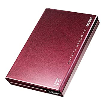 【中古】 アイ・オー・データ機器 USB3.0/2.0ポータブルHDD カクウスボルドー 1TB HDPC-UT1.0BRE