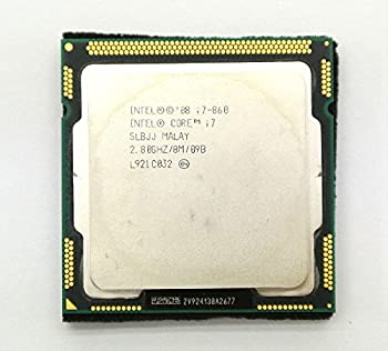 【中古】 intel Core i7-860 2.8-3.46GHz/4C8T/95W/FCLGA1156 SLBJJ