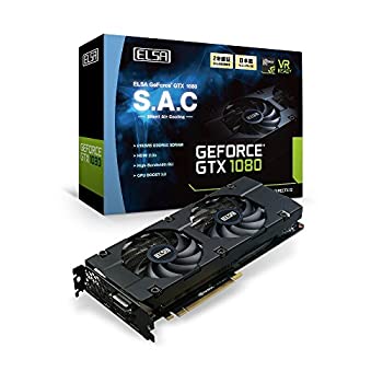 【中古】 ELSA GeForce GTX 1080 8GB S.A.C グラフィックスボード VD6118 GD1080-8GERXS