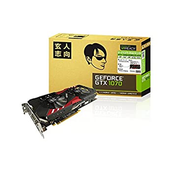 【中古】 玄人志向 ビデオカードGEFORCE GTX 1070 GF-GTX1070-E8GB/OC2/DF