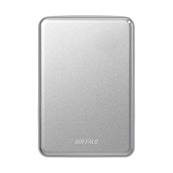 【中古】 BUFFALO バッファロー USB3.1 (Gen.1) 対応 アルミ素材&薄型ポータブルHDD 2TB シルバー HD-PUS2.0U3-SVD