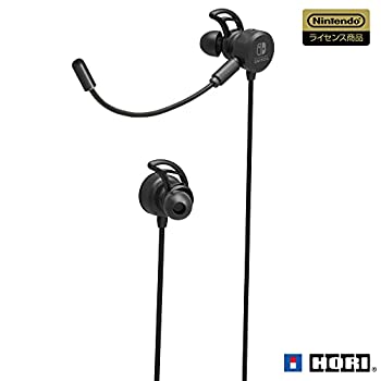 【中古】 【任天堂ライセンス商品】ミキサー付き ホリゲーミングヘッドセット インイヤー for Nintendo Switch ブラック【Nintendo Switch Online ボイス