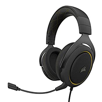 【中古】 CORSAIR コルセア HS60 PRO SURROUND Yellow ゲーミングヘッドセット 7.1ch PC PS4 Switch CA-9011214-AP SP886