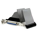 【中古】 StarTech.com マザーボードピンヘッダー接続パラレルポート増設ケーブル 40cm ロープロファイル対応 DB25 (メス) - IDCリボン...