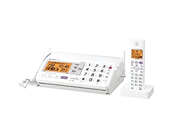 【中古】 SHARP シャープ デジタルコードレスFAX 子機1台付き 1.9GHz DECT準拠方式 ホワイト系 UX-320CL-W