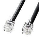 【中古】 サンワサプライ モジュラーケーブル(黒) 10m TEL-N1-10BKN2
