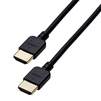 【中古】 エレコム HDMI ケーブル 1m 4K×2K対応 やわらか ブラック CAC-HD14EY10BK