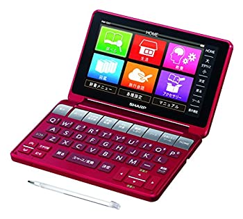 【中古】 SHARP シャープ カラー電子辞書 (音声対応 タイプライターキー配列) レッド