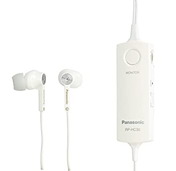 【中古】 Panasonic パナソニック カナル型イヤホン ノイズキャンセリング ホワイト RP-HC30-W