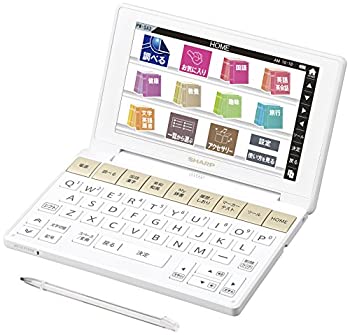 【中古】 SHARP シャープ カラ—電子辞書 Brain 生活 教養モデル ホワイト系 PW-SA3-W