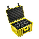 【中古】 B&W Internatinal ケース 防水 ハードケース OUTDOOR CASES TYPE2000RPD イエロー クッションパッド仕切りタイ...