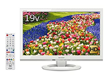 【中古】 SHARP シャープ 19V型 AQUOS ハイビジョン 液晶テレビ 外付HDD対応 (裏番組録画) ホワイト LC-19K40-W