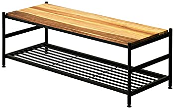 【中古】 ガーデンガーデン アイアン*ウッド アカシア ローボード (テレビラック) 49型 幅110.5cm×奥行45.5cm×高さ40.5cm 天然木製 オイル仕上げ ALB-110