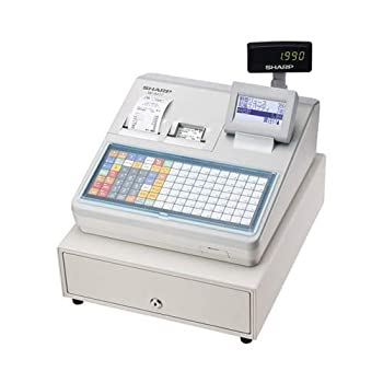 【中古】 SHARP シャープ 電子レジスター フラットキーボードタイプ (ホワイト) XE-A417-W
