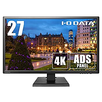 【中古】 I-O DATA 4K モニター ディスプレイ 27型 4K (60Hz) HDR ADSパネル HDMI×3 DP LCD-M4K271XDB