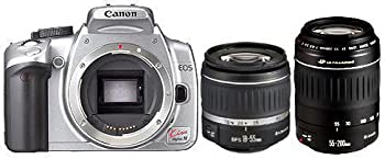 【中古】 Canon キャノン EOS KISS デジタル N シルバー Wズームキット 0128B004