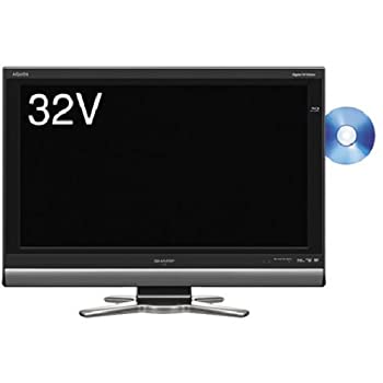 【中古】 SHARP シャープ 32V型 液晶 テレビ AQUOS LC-32DX1-B ハイビジョン ブルーレイレコーダー内蔵 2008年モデル