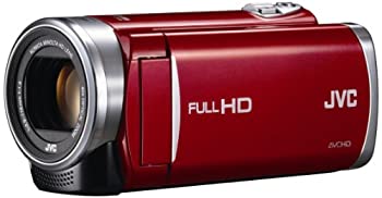【中古】 JVC KENWOOD ケンウッド JVC ビデオカメラ EVERIO GZ-E225 内蔵メモリー 8GB レッド GZ-E225-R